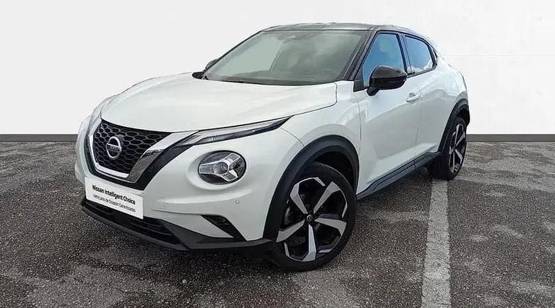 Usado Nissan Juke Tekna 114 CV (83 kW) 2022 Lunar white (metalizado) techo SUV