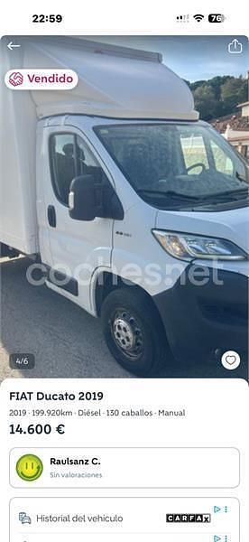 Usado Fiat Ducato 120 HP (88 kW) 2012 Branco Van