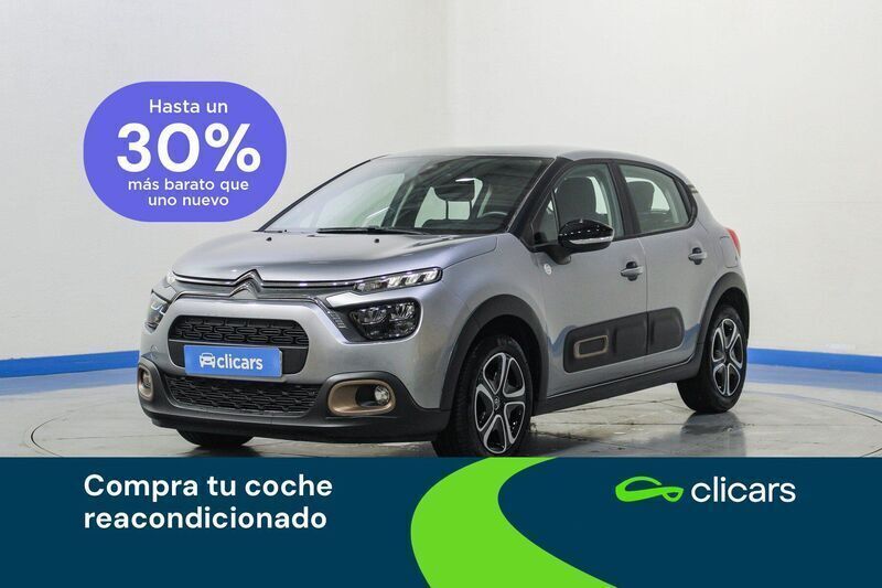 Gris / plata Usado 2023 Citroën C3 PureTech Utilitario | 10.990 € (Buen precio) - Imagen 1/4