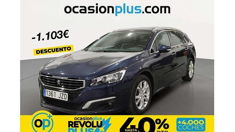Usado Peugeot 508 SW Allure 150 CV (110 kW) 2017 Azul Familiar