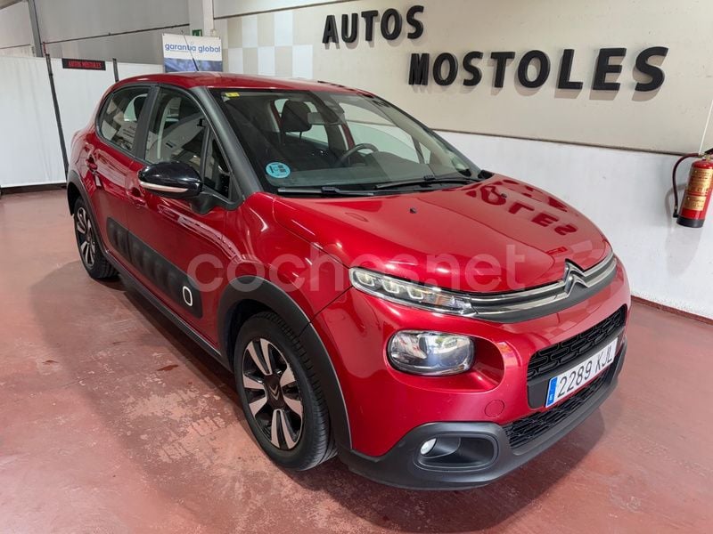 Rojo Usado 2018 Citroën C3 Live Utilitario | 8995 € (Precio justo) - Imagen 1/4