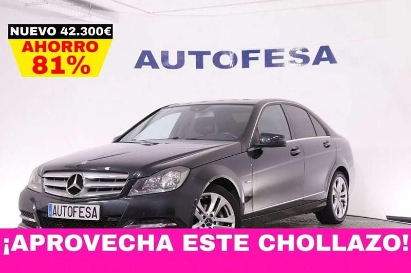 Usado Mercedes C200 136 CV (100 kW) 2011 Negro Berlina