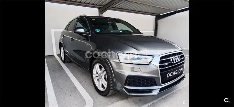 Usado Audi Q3 S-Line 184 CV (135 kW) 2017 Gris / plata SUV