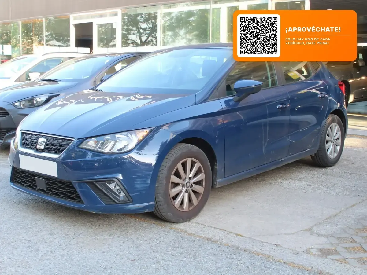 Usado Seat Ibiza Reference 80 CV (58 kW) 2019 Azul Utilitario