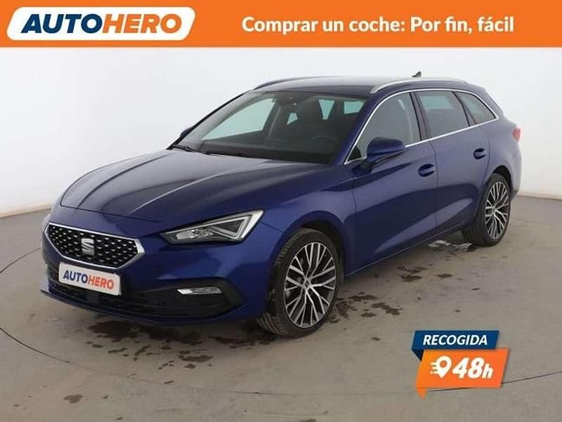 Usado Seat Leon XCELLENCE 150 CV (110 kW) 2020 Azul Familiar