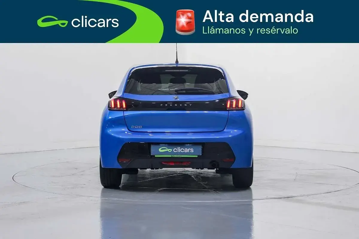 Usado Peugeot 208 Allure 102 CV (75 kW) 2020 Azul Utilitario
