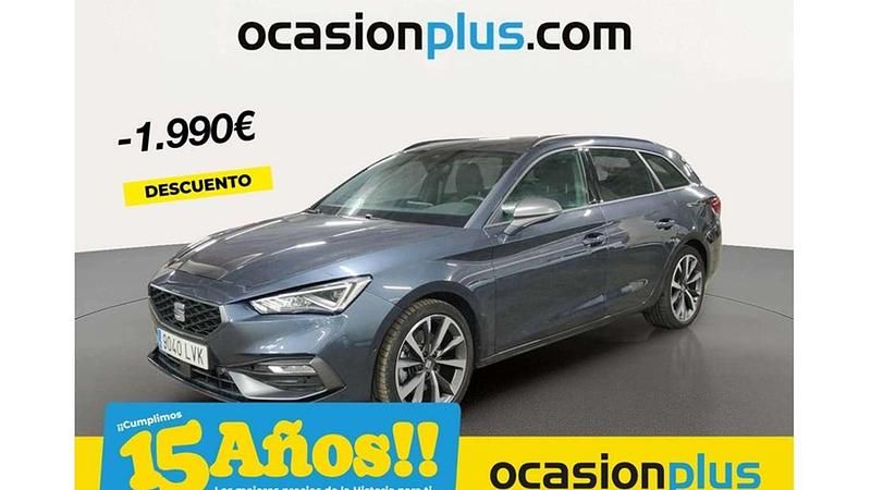 Gris Usado 2021 Seat Leon ST FR Familiar | 19.500 € (Buen precio) - Imagen 1/4