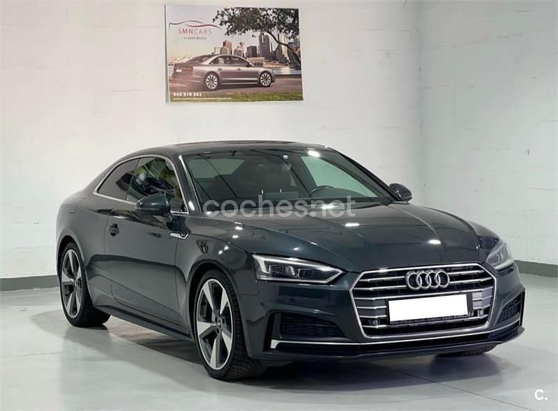 Usado Audi A5 S-Line 190 CV (139 kW) 2017 Gris / plata Coupe