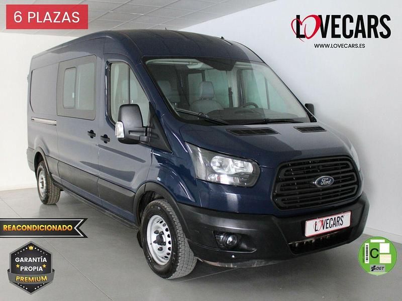 Azul Usado 2018 Ford Transit Familiar | 17.900 € (Super precio) - Imagen 1/3