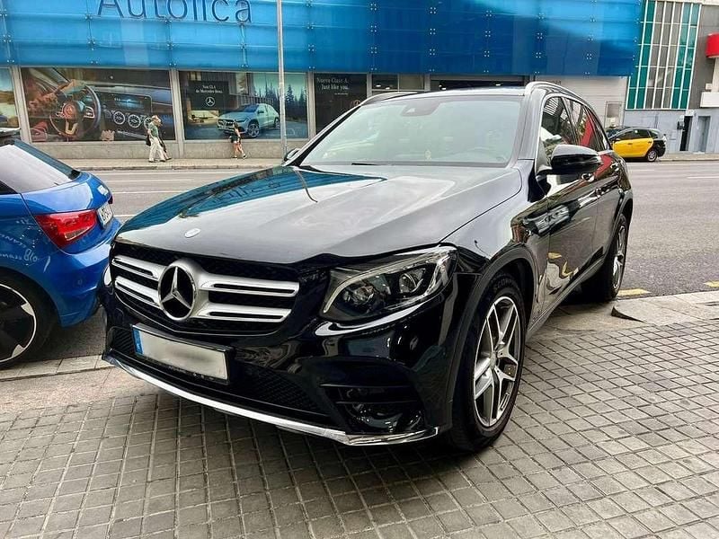 Usado Mercedes GLC250 AMG line 204 CV (150 kW) 2016 Negro SUV