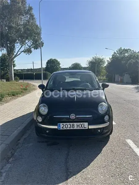 Usado Fiat 500 Lounge 69 CV (50 kW) 2014 Negro Berlina