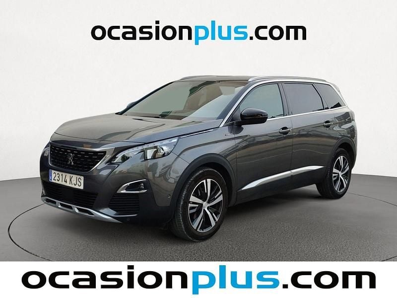 Gris Usado 2018 Peugeot 5008 GT-line Monovolumen | 16.355 € (Precio justo) - Imagen 1/4