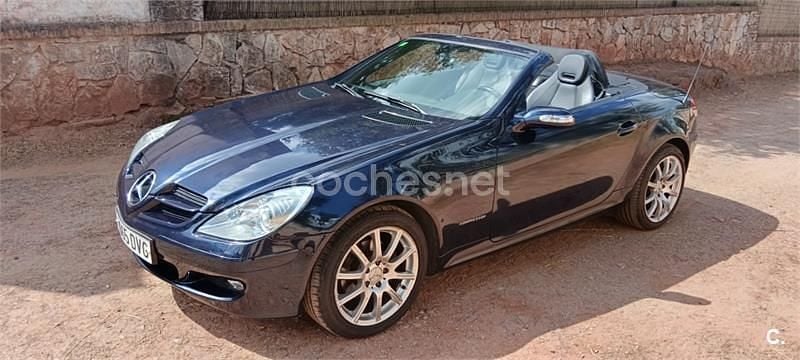 Azul Usado 2006 Mercedes SLK200 Descapotable | 10.950 € (Precio justo) - Imagen 1/4