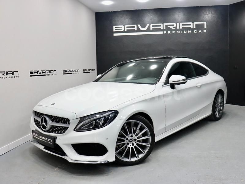 Blanco Usado 2016 Mercedes C220 AMG line Coupe | 23.990 € (Precio justo) - Imagen 1/4
