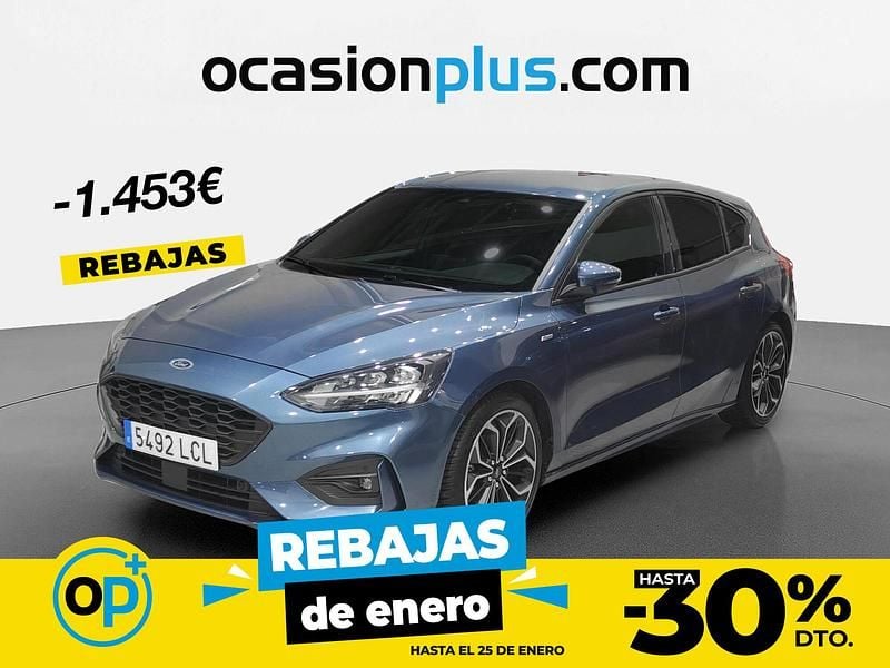 Azul Usado 2019 Ford Focus ST-Line Berlina | 15.990 € (Precio justo) - Imagen 1/4