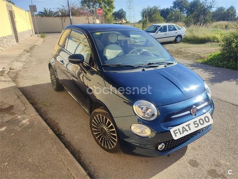 Usado Fiat 500 Lounge 69 CV (50 kW) 2018 Azul Berlina