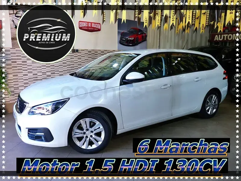 Usado Peugeot 308 SW Active 130 CV (95 kW) 2018 Blanco Familiar