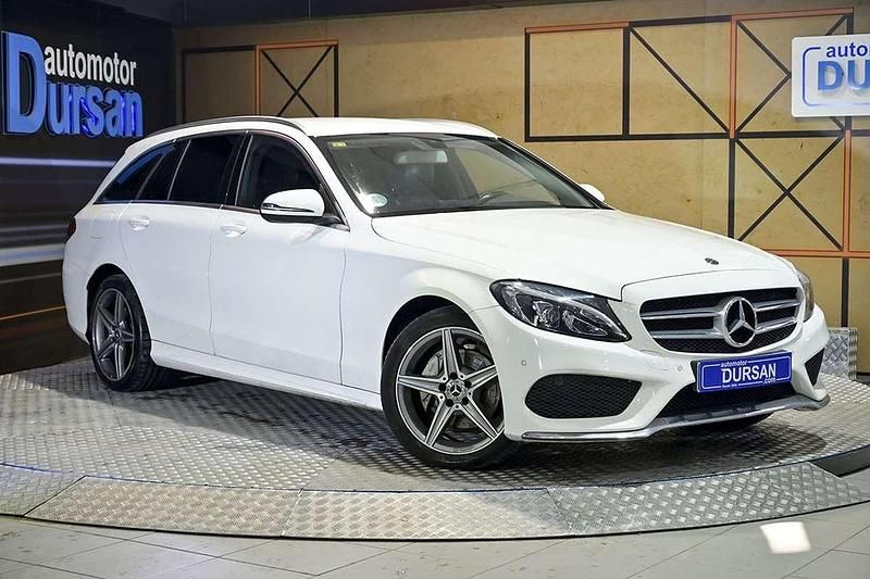 Usado Mercedes C220 Elegance 170 CV (125 kW) 2018 Blanco Familiar
