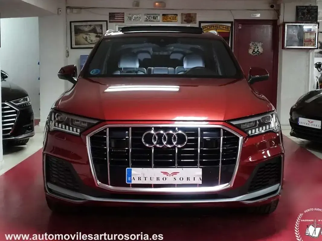 Usado Audi Q7 S-Line 286 CV (210 kW) 2021 Burdeos SUV