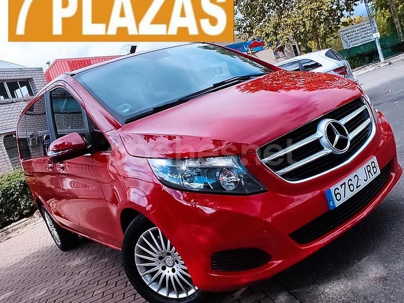 Rojo Usado 2016 Mercedes V250 Avantgarde Monovolumen | 33.700 € (Super precio) - Imagen 1/4