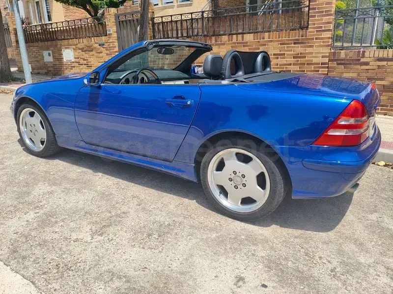 Usado Mercedes SLK200 163 CV (119 kW) 2000 Azul Descapotable