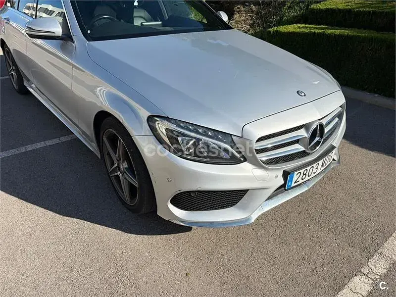 Usado Mercedes C220 Exclusive 170 CV (125 kW) 2016 Gris / plata Familiar