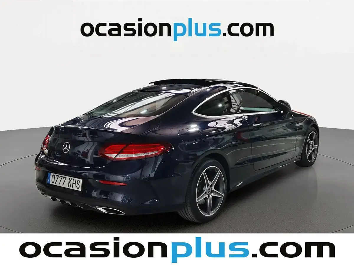 Usado Mercedes C200 AMG 184 CV (135 kW) 2018 Azul Coupe