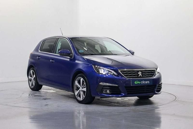 Usado Peugeot 308 Allure 110 CV (80 kW) 2019 Azul Utilitario