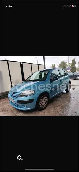 Usado Citroën C3 92 CV (67 kW) 2003 Azul Berlina