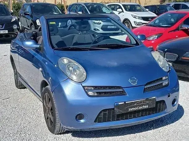 Usado Nissan Micra C+C Tekna 88 CV (64 kW) 2006 Azul Descapotable