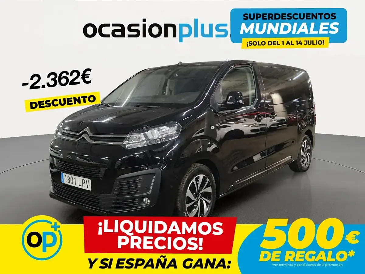 Usado Citroën Spacetourer Feel 120 CV (88 kW) 2021 Negro Monovolumen