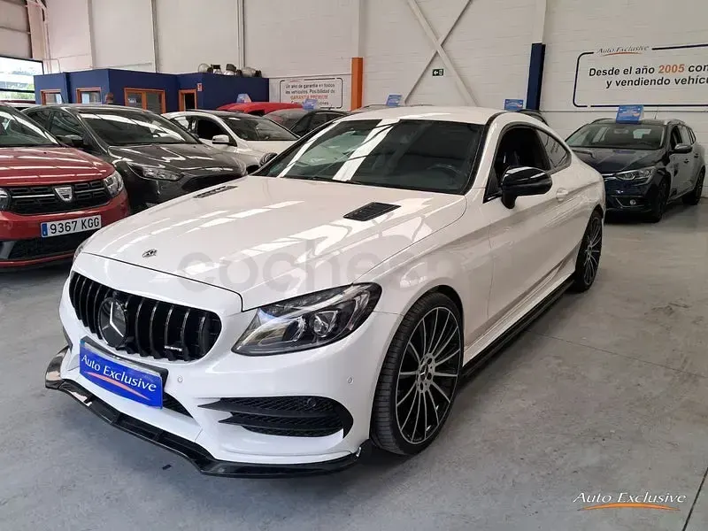 Usado Mercedes C220 170 CV (125 kW) 2017 Blanco Coupe