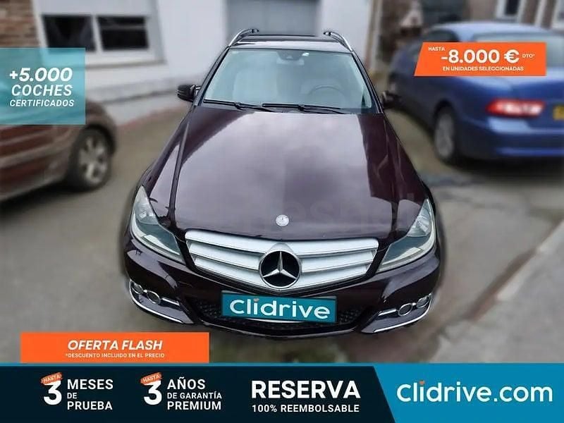 Usado Mercedes C200 Avantgarde 136 CV (100 kW) 2011 Marrón Familiar