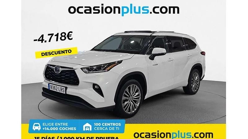 Blanco Usado 2021 Toyota Highlander Advance SUV | 47.182 € (Un poco caro) - Imagen 1/4