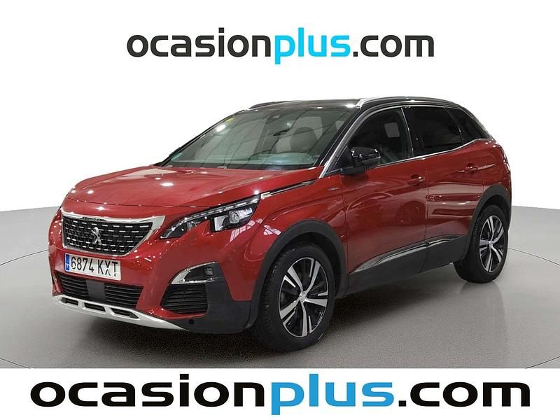 Usado Peugeot 3008 GT-line 131 CV (96 kW) 2019 Rojo SUV