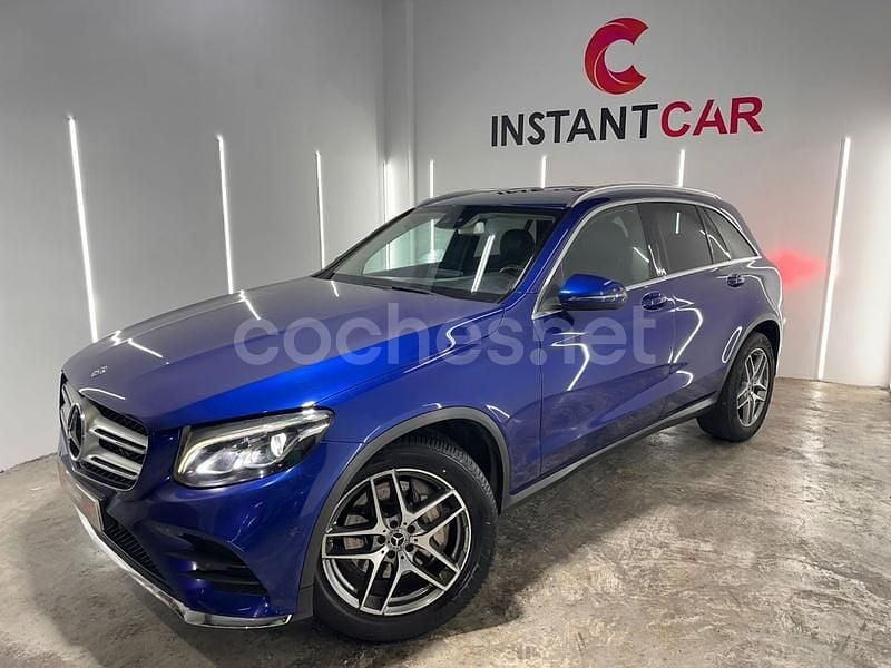 Usado Mercedes GLC220 170 CV (125 kW) 2018 Azul SUV