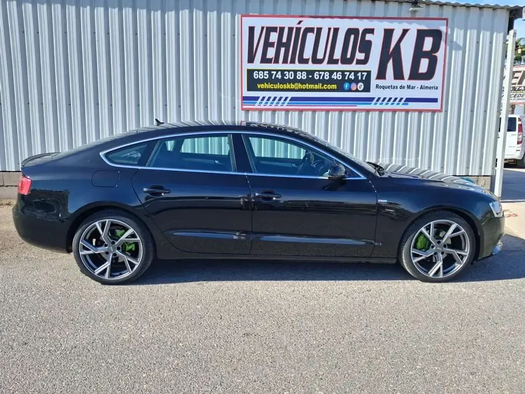 Usado Audi A5 Sportback S-Line 190 CV (139 kW) 2015 Negro Utilitario