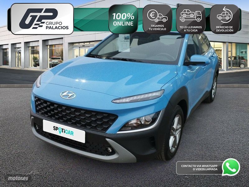 Azul Usado 2022 Hyundai Kona SUV | 18.995 € (Un poco caro) - Imagen 1/4