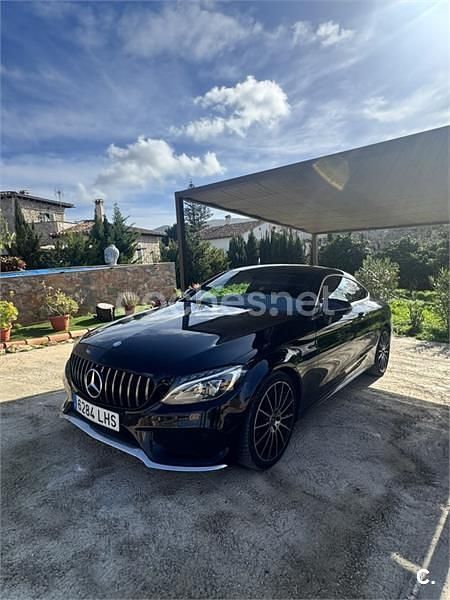 Usado Mercedes C220 AMG line 170 CV (125 kW) 2016 Negro Coupe