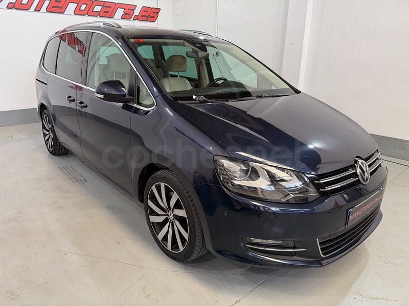 Usado VW Sharan Sportline 184 CV (135 kW) 2017 Azul Monovolumen