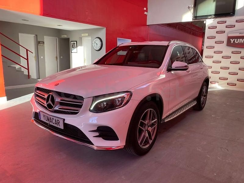 Usado Mercedes GLC220 AMG line 170 CV (125 kW) 2016 Blanco SUV