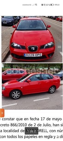 Usado Seat Cordoba Sport 110 CV (80 kW) 2002 Rojo Familiar