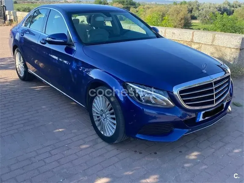 Usado Mercedes C220 Exclusive 170 CV (125 kW) 2014 Azul Berlina