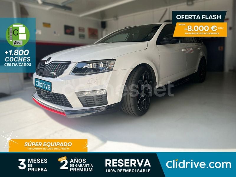 Blanco Usado 2014 Skoda Octavia RS Familiar | 16.690 € (Precio justo) - Imagen 1/3