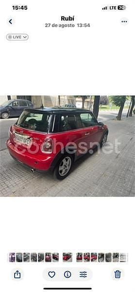 Usado Mini ONE 90 CV (66 kW) 2008 Rojo Utilitario