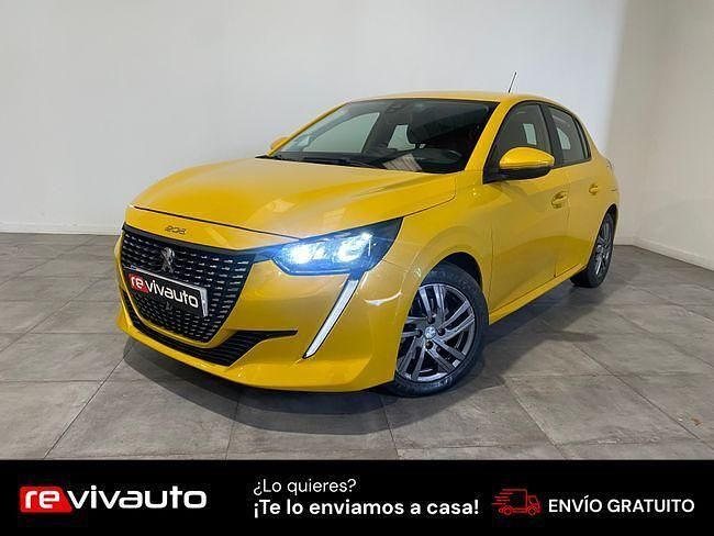 Usado Peugeot 208 Active 102 CV (75 kW) 2021 Amarillo Utilitario