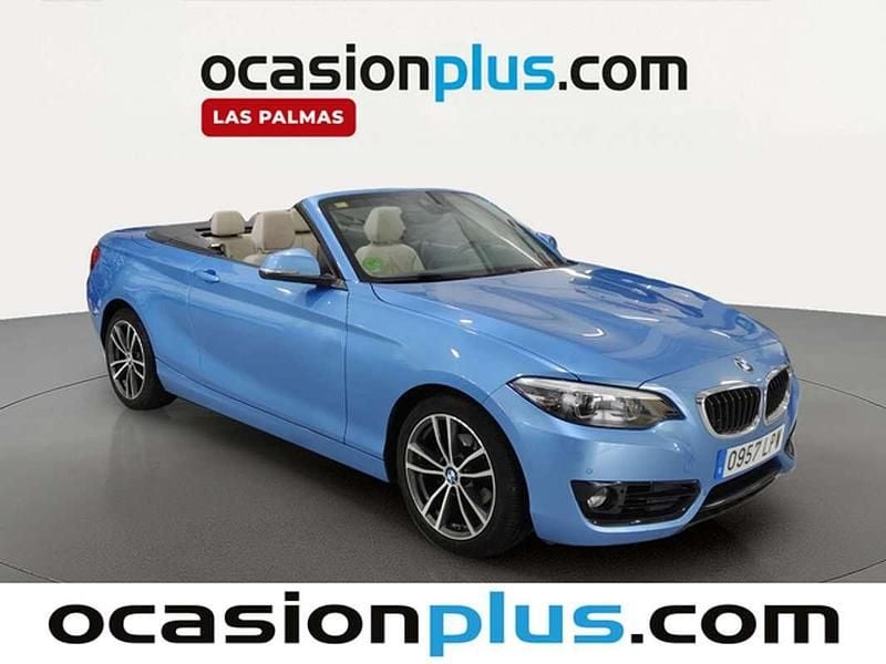Usado BMW 218 136 CV (100 kW) 2019 Azul Descapotable