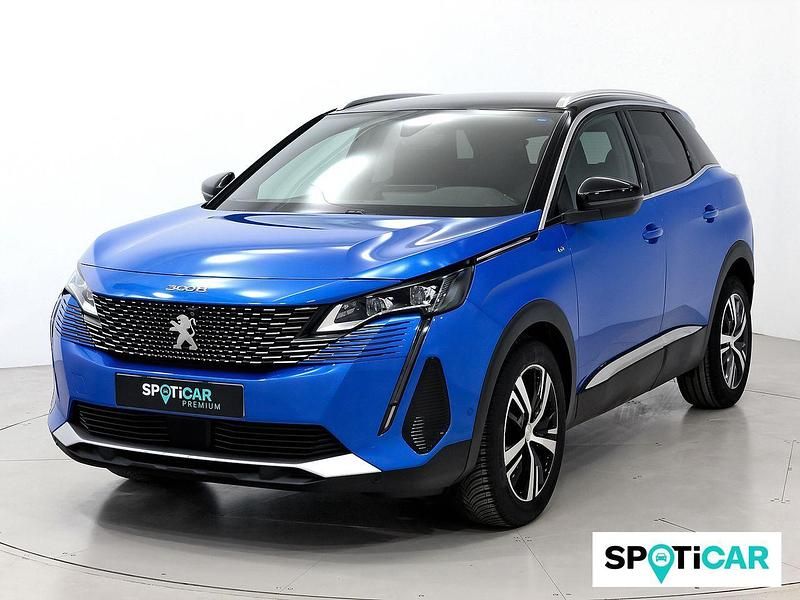Usado Peugeot 3008 GT 131 CV (96 kW) 2021 Azul SUV