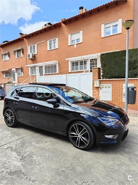 Usado Seat Leon FR 150 CV (110 kW) 2016 Negro Berlina
