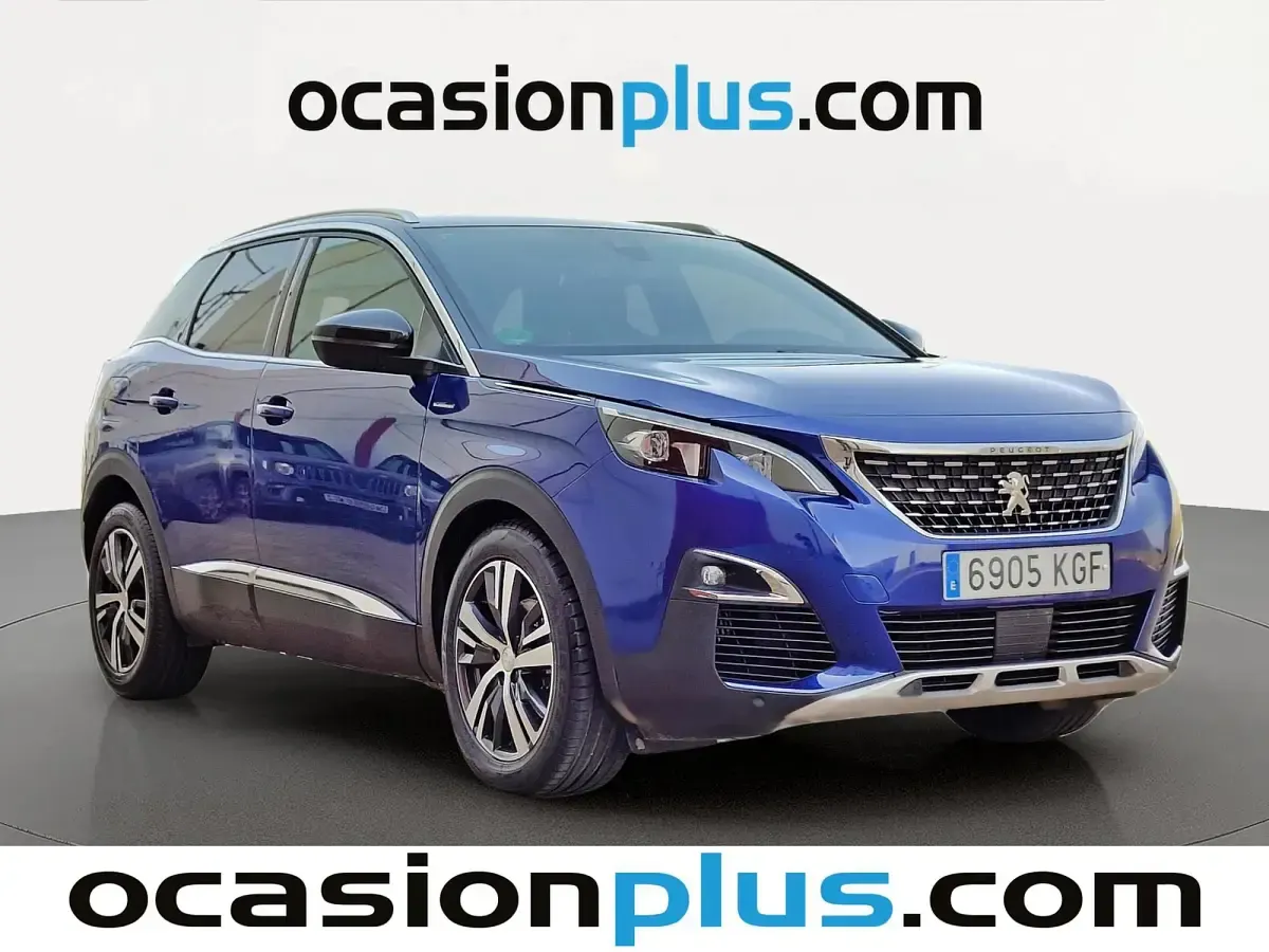 Usado Peugeot 3008 GT-line 120 CV (88 kW) 2017 Azul SUV